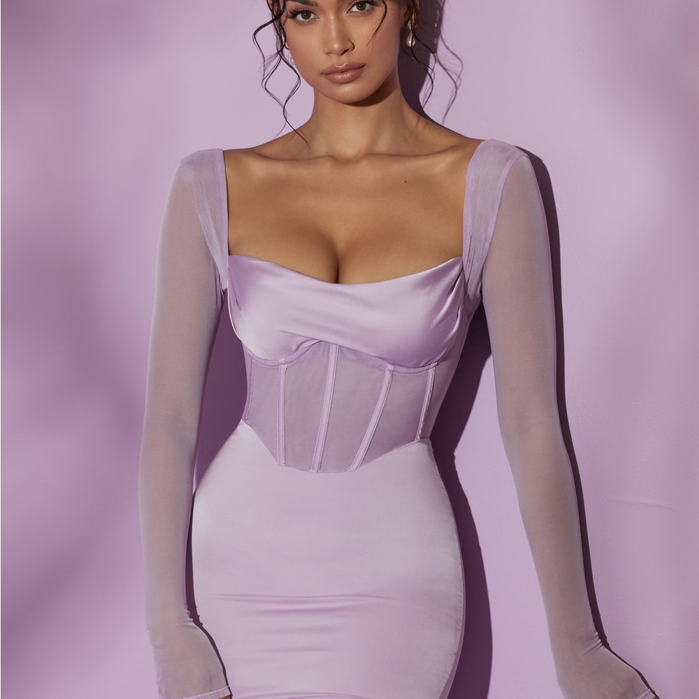 Oh Polly Lilac Mini Dress